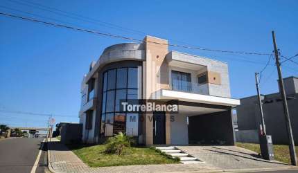 Sobrado à venda em condomínio fechado com 4 quartos, Condomínio Ecoville I, Contorno - Ponta Grossa
