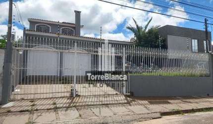Sobrado semimobiliado com 4 dormitórios, churrasqueira para alugar, 395 m² - Oficinas - Ponta Gross