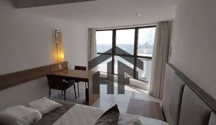 Flat com 1 Quarto na Beira Mar do Pina, Recife