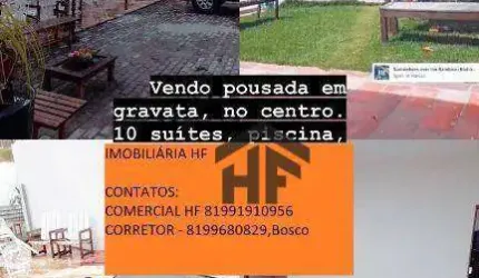 Pousada à venda, localizada em Gravatá, Pernambuco.