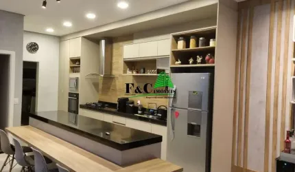 Casa em Condomínio para Venda em Paulínia, Parque Brasil 500, 4 dormitórios, 4 suítes, 2 banheiros, 2 vagas