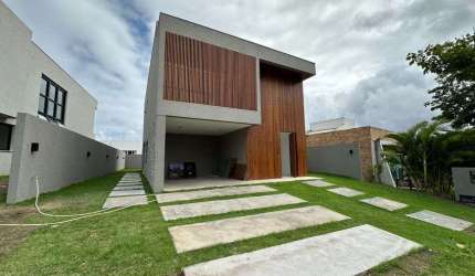 Casa espetacular 4/4 com suíte e área gourmet privativa em Alphaville LN2, Camaçari/BA