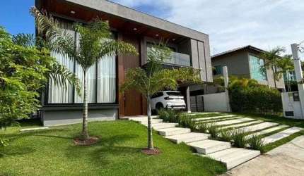 Casa mobiliada para venda, com 330m2 4/4 em Alphaville Litoral Norte 1 - Camaçari/BA