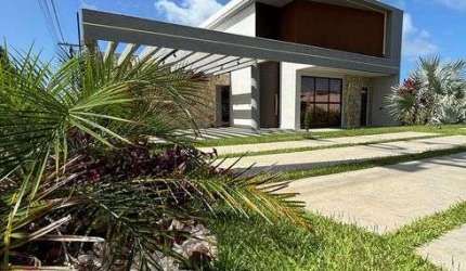 Casa de Alto Luxo em Jacuipe, Condomínio completo, Barra de Jacuipe - Camaçari / BA