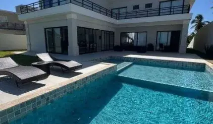 Casa de Alto Padrão pé na areia em Jacuípe, Litoral Norte/Bahia