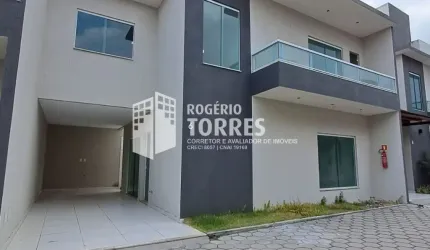 Casa duplex a venda de 3 suítes com 140m² e 2 garagens em cond. fechado em BURAQUINHO
