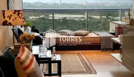 Apartamento a venda de 1/4, MOBILIADO, NASCENTE e ANDAR ALTO no CAMINHO DAS ÁRVORES
