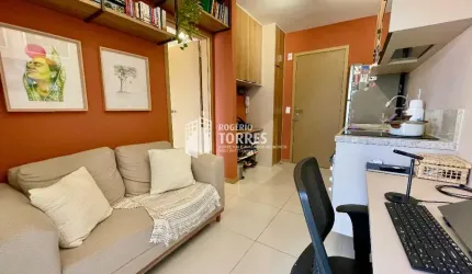Apartamento a venda 1/4 MOBILIADO, varanda e 1 vaga na Federação