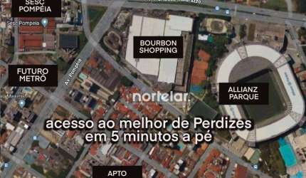 Apartamento com 3 quatros à venda, 98 m² por R$ 890.000 - Perdizes - São Paulo/SP