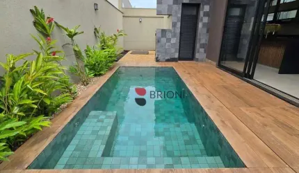 Casa térrea à venda com 194m², 3 quartos/suítes em Condomínio Quinta dos Ventos em Ribeirão Preto I Imobiliária Brioni imóveis