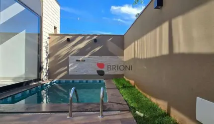 Casa térrea alto padrão com 174 m², 3 quartos/suítes , à venda no condomínio Quinta dos Ventos em Ribeirão Preto I Imobiliária Brioni Imóveis
