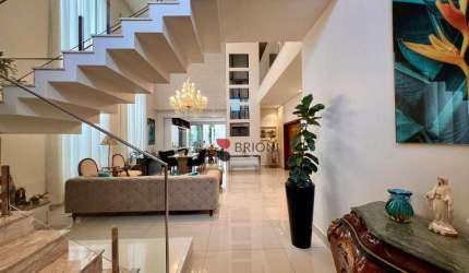 Casa sobrado alto padrão com 414m², 5 quartos à venda no Condomínio Alphaville 2 em Ribeirão Preto/SP I Imobiliária Brioni imóveis