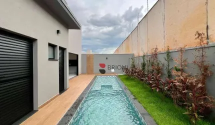 Casa alto padrão com 175m², 3 quartos/suítes à venda no Condomínio Vivendas da Mata em Ribeirão Preto/SP I Imobiliária Brioni imóveis