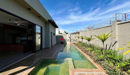 Casa térrea alto padrão com 253m², 3 quartos à venda no Condomínio Alphaville em Ribeirão Preto/SP I Imobiliária Brioni imóveis