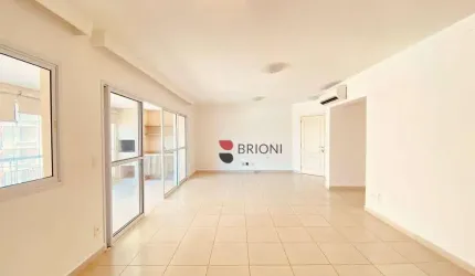 Apartamento alto padrão com 141m², 3 quartos/suítes para locação no Edifício Cenário em Ribeirão Preto/SP I Imobiliária Brioni imóveis