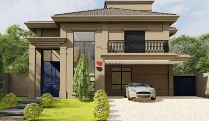 Casa sobrado alto padrão com 335m², 4 quartos à venda no Condomínio Alphaville 1 em Ribeirão Preto/SP I Imobiliária Brioni imóveis