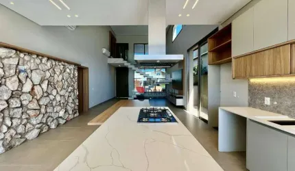 Casa térrea alto padrão com 276,50m², 5 quartos sendo 3 suítes, à venda no Condomínio Quinta dos Ventos, Brioni Imóveis, Ribeirão Preto