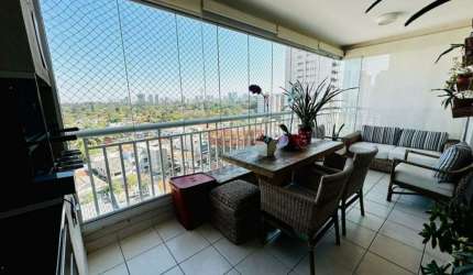 Ecelente apartamento, 144m, 3dorm. com suíte, 2 banheiros, 2 vagas, terraço gourmet.