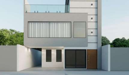 SOBRADO MODERNO DE ALTO PADRÃO 3 QUARTOS +TERRAÇO NO UMBARÁ