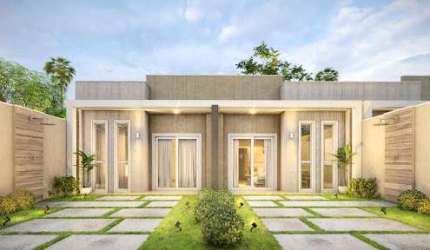Casa com 3 quartos à venda, 80 m² por R$ 221.500 - Guajiru - Caucaia/CE