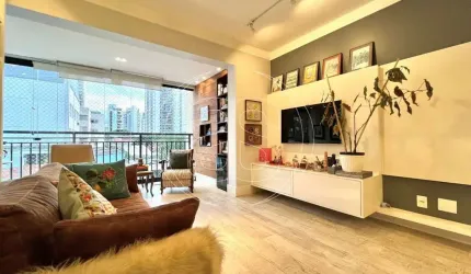 APARTAMENTO À VENDA - 1 SUÍTE - 57M² - 1 VAGA - MOEMA - MOBILIADO