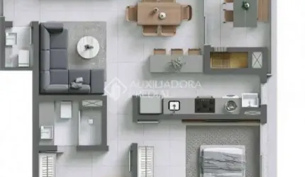 Apartamento com 2 quartos à venda na Rua Atanásio Belmonte, 236, Boa Vista, Porto Alegre, 80 m2 por R$ 1.076.242