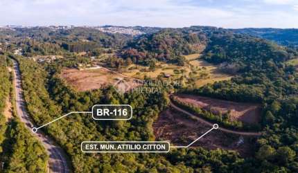 Terreno à venda na Estrada Municipal Attílio Citton, 1, Santo Antônio, Caxias do Sul, 481 m2 por R$ 192.640