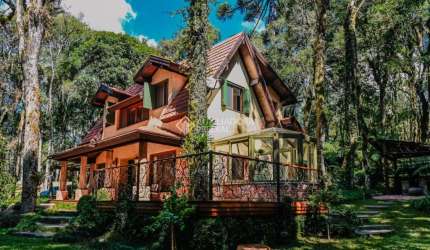 Casa em condomínio fechado com 3 quartos à venda na Rua Prefeito Waldemar Frederico Weber, 1, Mato Queimado, Gramado, 245 m2 por R$ 4.980.000