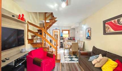 Casa em condomínio fechado com 3 quartos à venda na Rua Sílvio Silveira Soares, 2406, Camaquã, Porto Alegre, 100 m2 por R$ 395.000