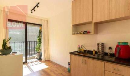 Apartamento com 1 dormitório para alugar, 28 m² por R$ 3.698,00/mês - Vila Madalena - São Paulo/SP