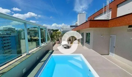 MAGNÍFICA COBERTURA DUPLEX C/ PISCINA EM ICARAÍ, VISTA LIVRE. 4 QUARTOS (3 SUÍTES) e 3 VAGAS. R$ 2.800.000