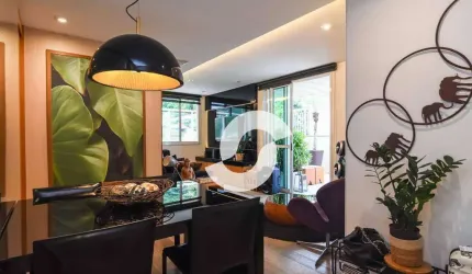 Deslumbrante Cobertura Linear com 3 quartos  e 3 vagas com vista para Mata Atlântica à venda, 210 m² por R$ 1.890.000 - Santa Rosa - Niterói/RJ