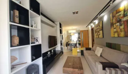 Excelente ap em prédio novo, sala em 2 ambientes, varanda com cortina de vidro,  lavabo, 1 dormitório, sendo 1 suíte c/ closet,cozinha , 1 vg e lazer