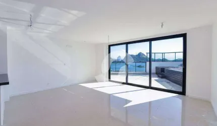 Cob. Linear Frente Mar com 4 suites + 3 Vagas, 239 m² - R$ 2.500.000 - Charitas - Niterói/RJ