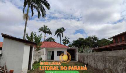 Casa 02 dormitórios com amplo terreno - Balneário Grajú - Pontal do Paraná