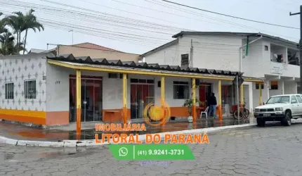 Sobrado comercial de esquina com 12 Quitinetes, 500m² de área total, Guarapari, Pontal do Paraná.