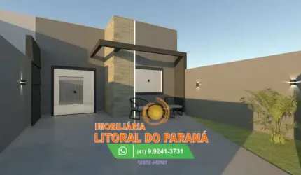 CASA DE ALVENARIA COM 2 QUARTOS SENDO UM SUÍTE