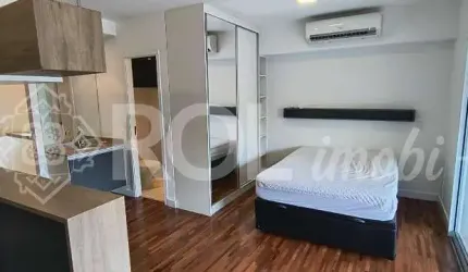 APARTAMENTO MOBILIADO 43 M² - VARANDA - 1 VAGA - METRÔ HIGIENÓPOLIS - LOCAÇÃO