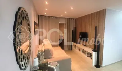 APARTAMENTO MOBILIADO 3 DORMITÓRIOS - 1 SUÍTE - 2 VAGAS - VILA ROMANA