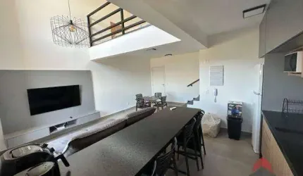 Apartamento tipo Loft Mobiliado  com 1 dormitório à venda, 78 m² por R$ 780.000 - Jardim Aquarius - São José dos Campos/SP