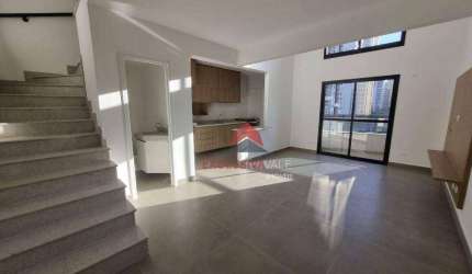 Apartamento com 1 dormitório para alugar, 78 m² por R$ 5.438,00/mês - Parque Residencial Aquarius - São José dos Campos/SP