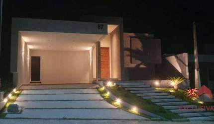 Casa com 3 dormitórios à venda, 179 m² por R$ 1.190.000,00 - Condomínio Residencial Santa Mônica - Caçapava/SP