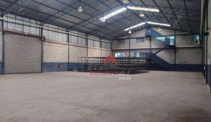Galpão aluga área construída 1.200 metros quadrados, Chácaras Reunidas, São José dos Campos-SP