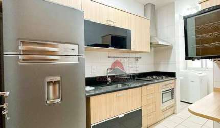 Apartamento com 2 dormitórios para alugar, 74 m² por R$ 4.550,00/mês - Jardim Aquarius - São José dos Campos/SP