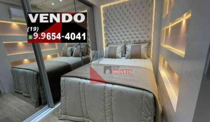 Apartamento a venda de alto padrão, com três suítes, mobiliado no Condomínio Residencial Garnet, Residencial Nardini, Americana/SP - R$ 1.700.000,00