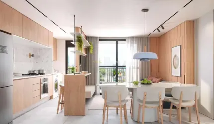 Apartamento com dois quartos,  Campina Do Siqueira, Curitiba  - 23981