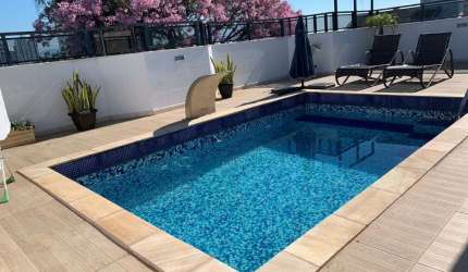 Cobertura de 245 m², com piscina privativa, no bairro Estreito, Florianópolis/SC.