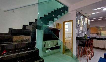 Sobrado com 2 dormitórios à venda, 49 m² por R$ 385.000,00 - Vila Caiçara - Praia Grande/SP