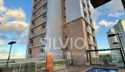 Apartamento 1 Quarto no Residencial Vintage Manacá Águas Claras Sul – Andar Alto, Vaga Coberta
