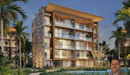 Apartamento de praia frente mar 75 metros lazer total pé na areia no porto das dunas Ceará
